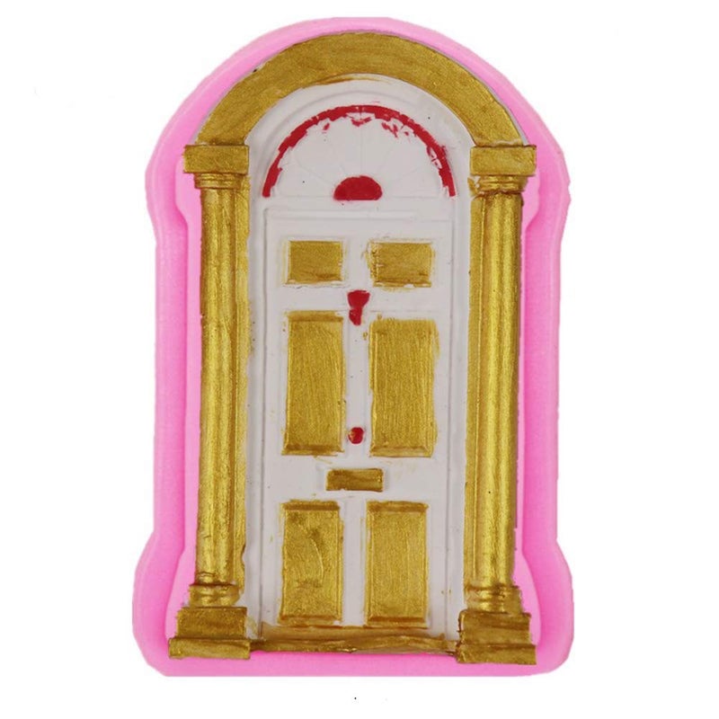 DonLeeving Luckycivia 2 Pack Door Window Silicone Mold, Door Shape Baking Mold for Frame Cakes Border Pattern Fondant Decorating Baking Chocolate Candy - Image 3